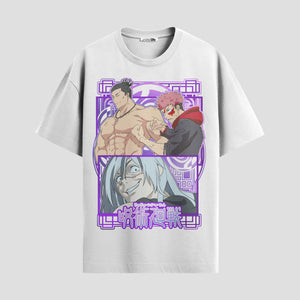 Playera urbana de anime y gaming ExtraLife MX, corte Standard Fit unisex ligero y transpirable en color Deep Black y Pure White, ropa de uso diario para gym y casual.