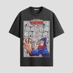 Playera urbana de anime y gaming ExtraLife MX, corte Standard Fit unisex ligero y transpirable en color Deep Black y Pure White, ropa de uso diario para gym y casual.
