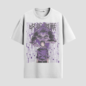 Playera urbana de anime y gaming ExtraLife MX, corte Standard Fit unisex ligero y transpirable en color Deep Black y Pure White, ropa de uso diario para gym y casual.