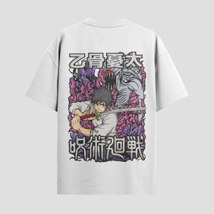 Playera urbana de anime y gaming ExtraLife MX, corte Standard Fit unisex ligero y transpirable en color Deep Black y Pure White, ropa de uso diario para gym y casual.