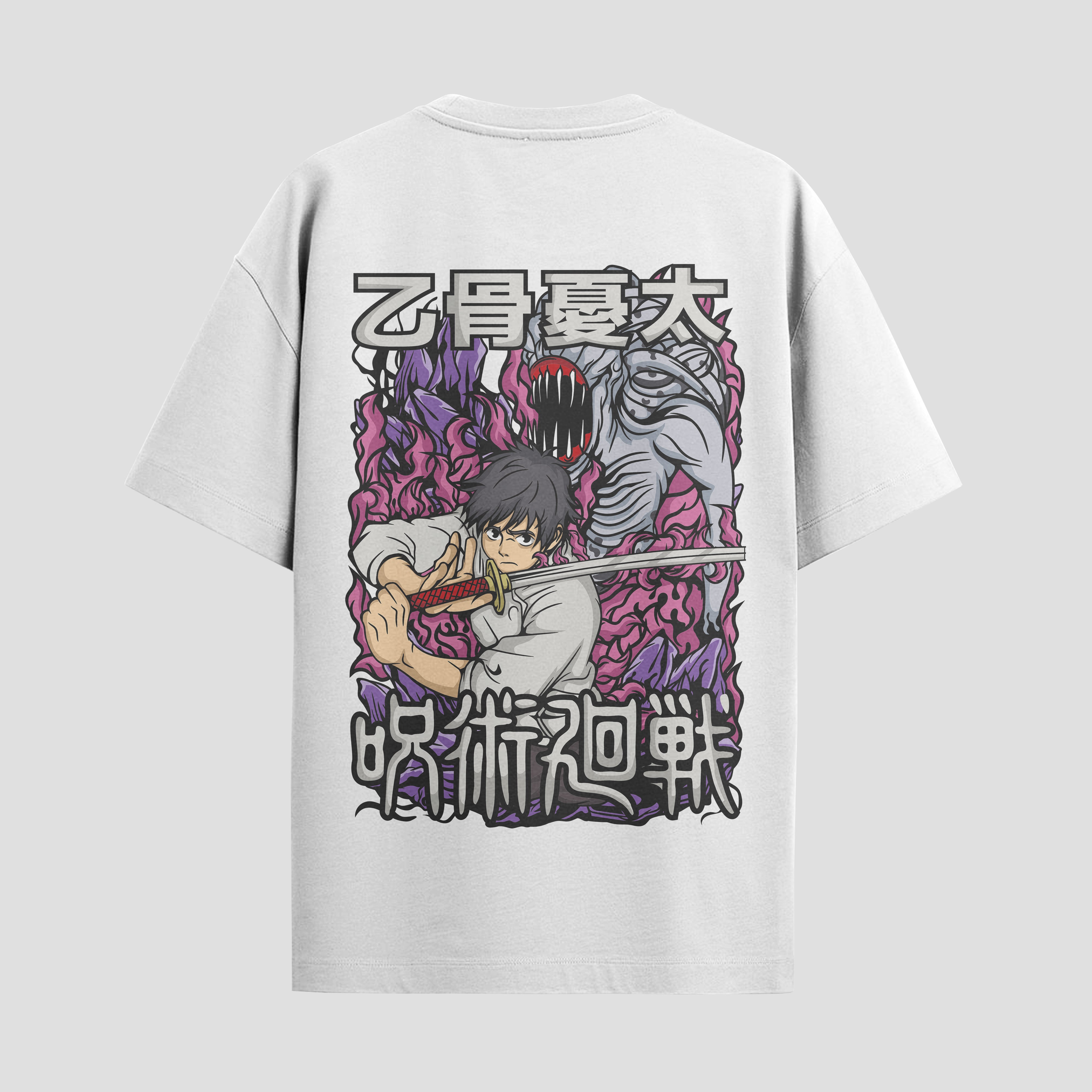 Playera urbana de anime y gaming ExtraLife MX, corte Standard Fit unisex ligero y transpirable en color Deep Black y Pure White, ropa de uso diario para gym y casual.