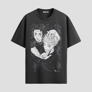 Playera urbana de anime y gaming ExtraLife MX, corte Standard Fit unisex ligero y transpirable en color Deep Black y Pure White, ropa de uso diario para gym y casual.