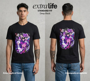 El Arte de las Maldiciones | La Maldicion del Corazon #01982 - Playera Standard Fit | Deep Black - Foto en modelo