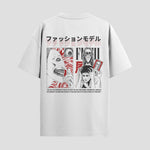 Playera urbana de anime y gaming ExtraLife MX, corte Classic Premium unisex ligero y transpirable en color Deep Black y Pure White, ropa de uso diario para gym y casual.