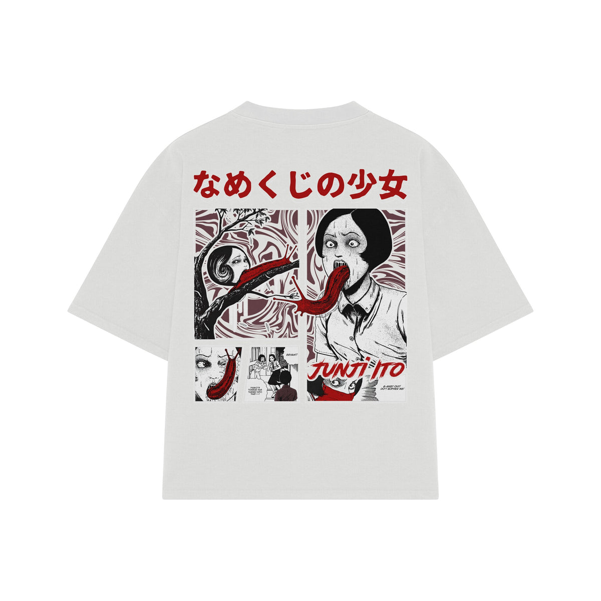 Playera streetwear premium de anime y gaming ExtraLife MX, corte oversized drop shoulder ligero y fresco en color Deep Black y Off-White, moda urbana mexicana de culto.