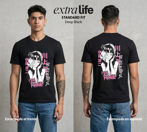 El Horror del Mangaka | La Belleza del Terror #01994 - Playera Standard Fit | Deep Black - Foto en modelo