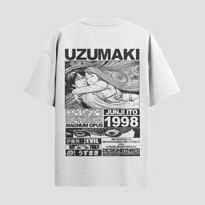 Playera urbana de anime y gaming ExtraLife MX, corte Standard Fit unisex ligero y transpirable en color Deep Black y Pure White, ropa de uso diario para gym y casual.