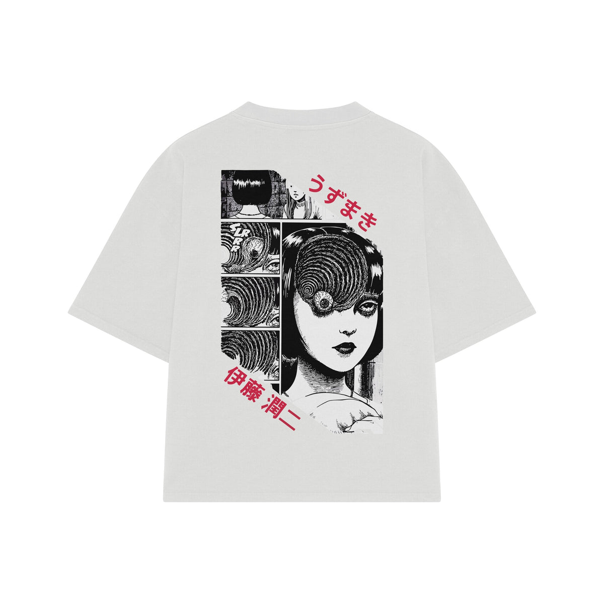 Playera streetwear premium de anime y gaming ExtraLife MX, corte oversized drop shoulder ligero y fresco en color Deep Black y Off-White, moda urbana mexicana de culto.