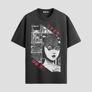 Playera urbana de anime y gaming ExtraLife MX, corte Standard Fit unisex ligero y transpirable en color Deep Black y Pure White, ropa de uso diario para gym y casual.