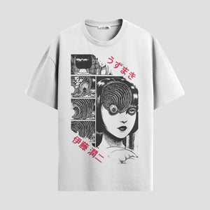 Playera urbana de anime y gaming ExtraLife MX, corte Standard Fit unisex ligero y transpirable en color Deep Black y Pure White, ropa de uso diario para gym y casual.