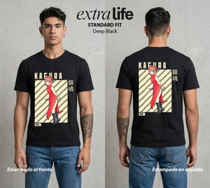 El Samurai sin Trabajo | La Alien del Bien #02003 - Playera Standard Fit | Deep Black - Foto en modelo