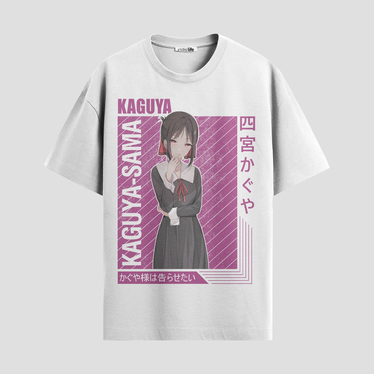 Playera urbana de anime y gaming ExtraLife MX, corte Classic Premium unisex ligero y transpirable en color Deep Black y Pure White, ropa de uso diario para gym y casual.