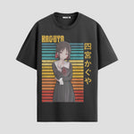 Playera urbana de anime y gaming ExtraLife MX, corte Standard Fit unisex ligero y transpirable en color Deep Black y Pure White, ropa de uso diario para gym y casual.