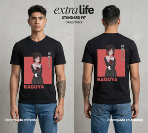 La Guerra del Corazon | La Presidenta del Consejo #02019 - Playera Standard Fit | Deep Black - Foto en modelo