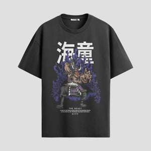 Playera urbana de anime y gaming ExtraLife MX, corte Standard Fit unisex ligero y transpirable en color Deep Black y Pure White, ropa de uso diario para gym y casual.