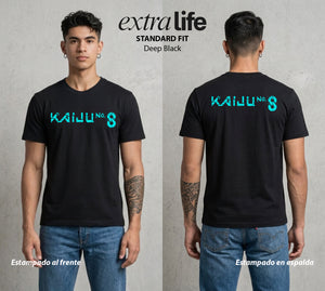Defensa Anti-Monstruo | El Cuerpo del Bien #02026 - Playera Standard Fit | Deep Black - Foto en modelo
