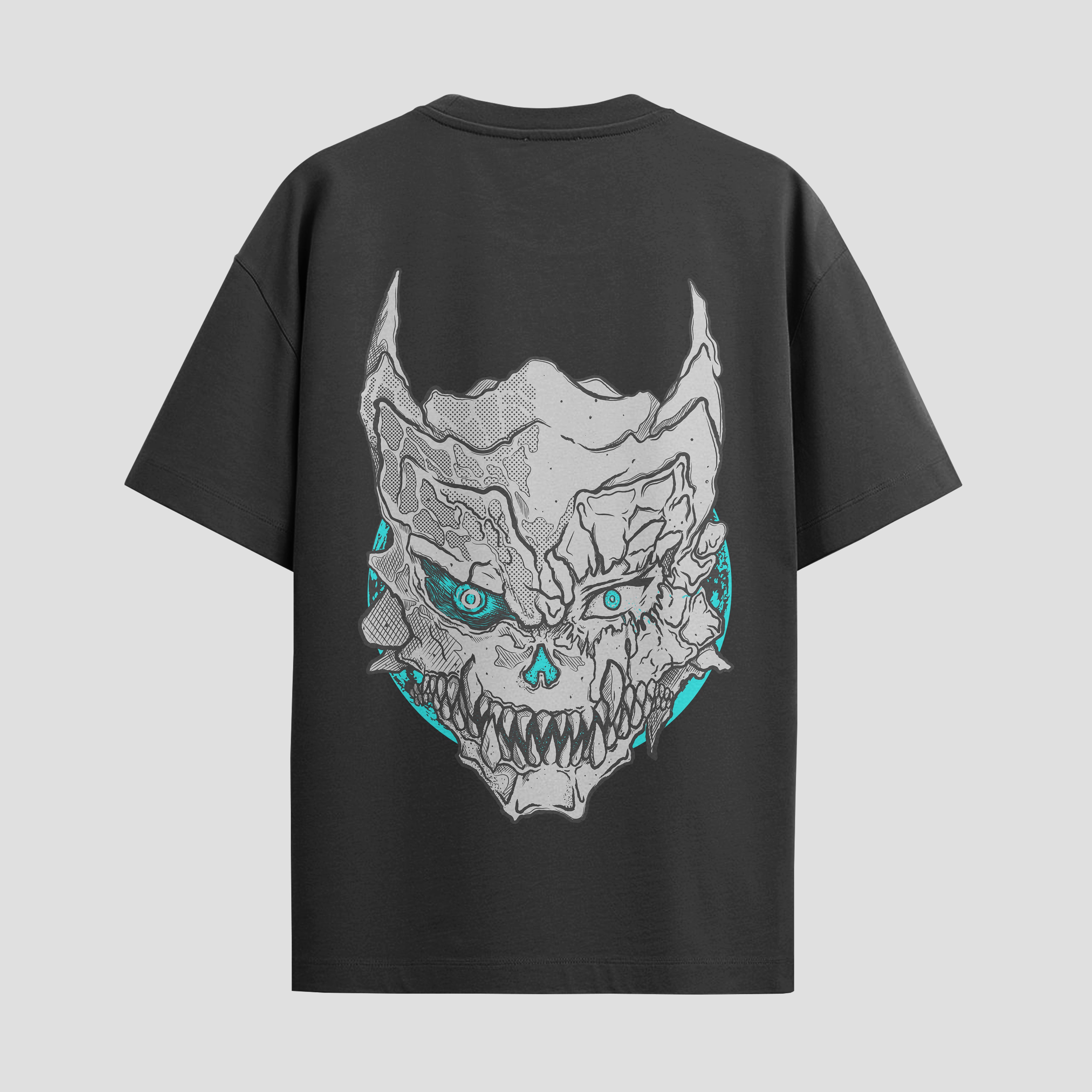 Playera urbana de anime y gaming ExtraLife MX, corte Standard Fit unisex ligero y transpirable en color Deep Black y Pure White, ropa de uso diario para gym y casual.