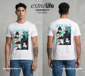 Defensa Anti-Monstruo | El Equipo Anti-Kaiju #02032 - Playera Standard Fit | Pure White - Foto en modelo