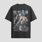 Playera urbana de anime y gaming ExtraLife MX, corte Standard Fit unisex ligero y transpirable en color Deep Black y Pure White, ropa de uso diario para gym y casual.