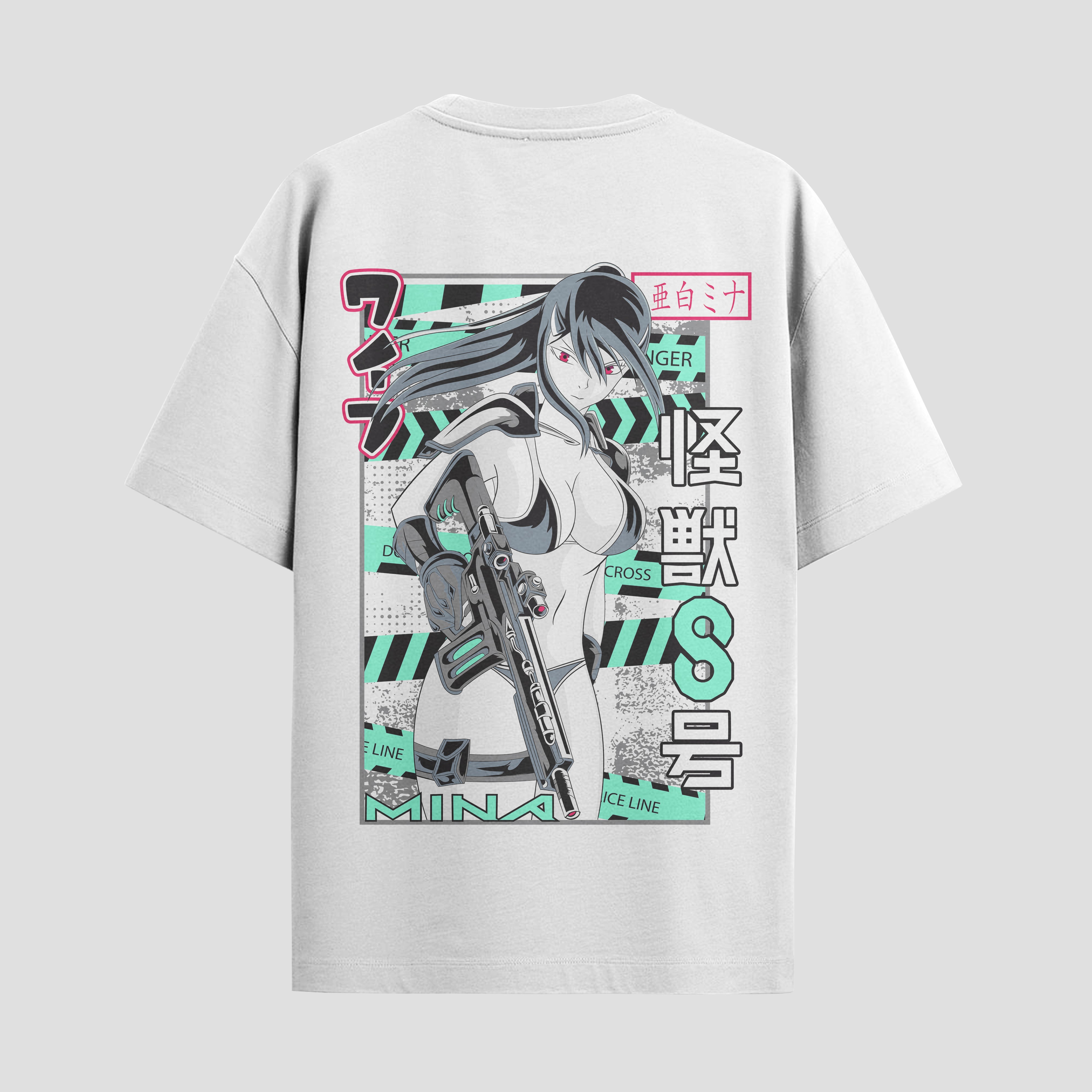 Playera urbana de anime y gaming ExtraLife MX, corte Standard Fit unisex ligero y transpirable en color Deep Black y Pure White, ropa de uso diario para gym y casual.