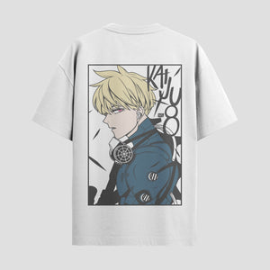 Playera urbana de anime y gaming ExtraLife MX, corte Standard Fit unisex ligero y transpirable en color Deep Black y Pure White, ropa de uso diario para gym y casual.