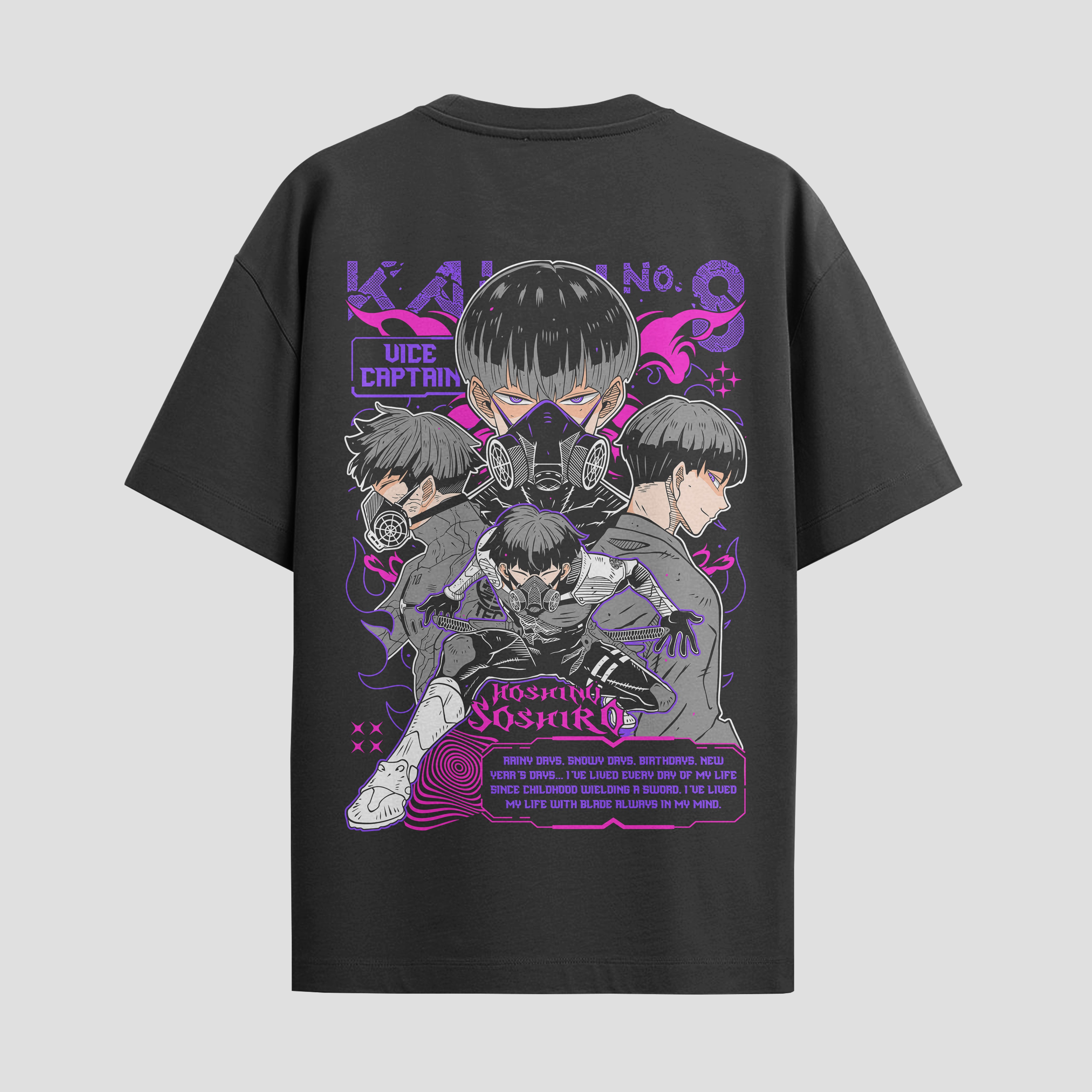 Playera urbana de anime y gaming ExtraLife MX, corte Standard Fit unisex ligero y transpirable en color Deep Black y Pure White, ropa de uso diario para gym y casual.