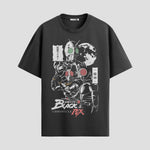 Playera urbana de anime y gaming ExtraLife MX, corte Standard Fit unisex ligero y transpirable en color Deep Black y Pure White, ropa de uso diario para gym y casual.