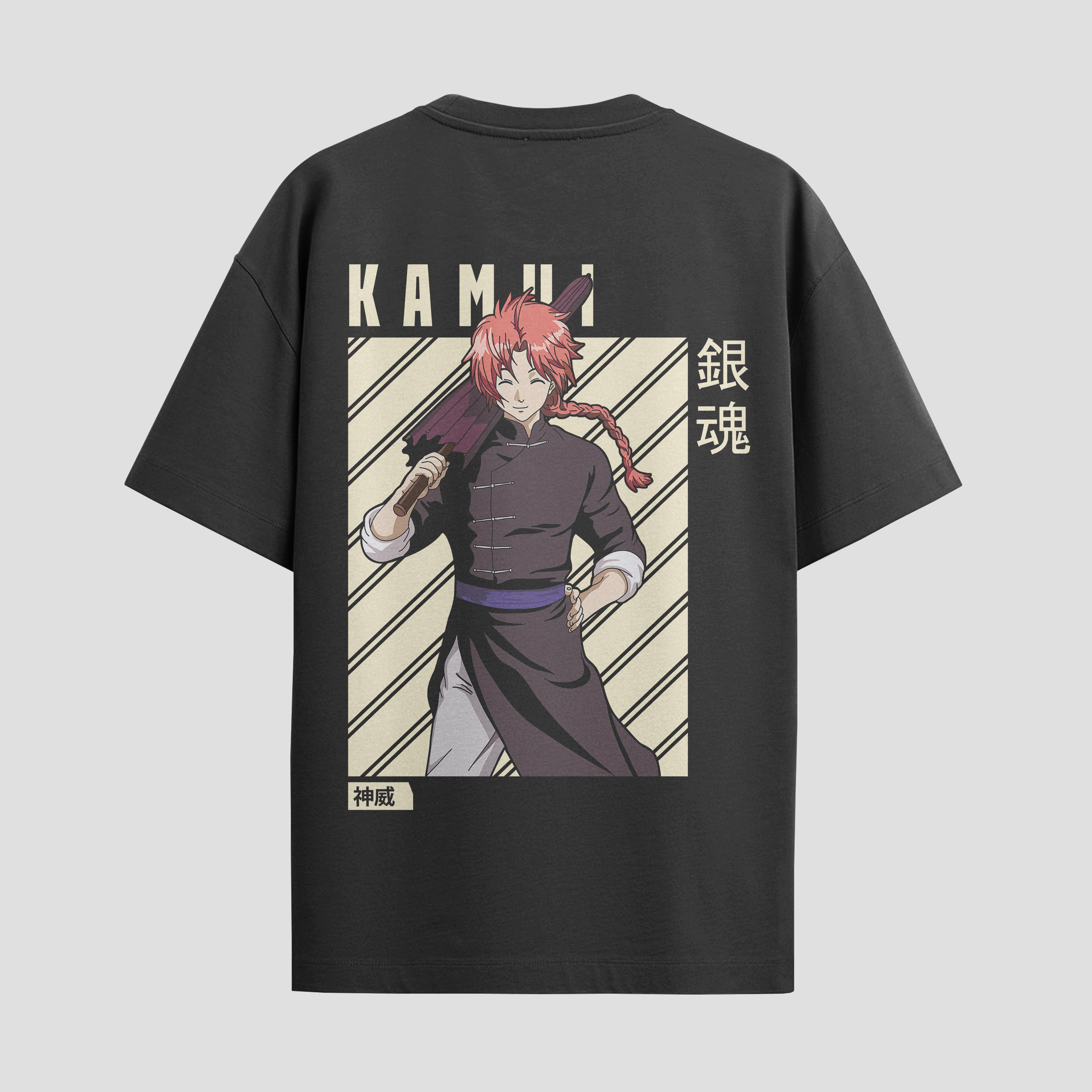 Playera urbana de anime y gaming ExtraLife MX, corte Standard Fit unisex ligero y transpirable en color Deep Black y Pure White, ropa de uso diario para gym y casual.