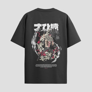 Playera urbana de anime y gaming ExtraLife MX, corte Standard Fit unisex ligero y transpirable en color Deep Black y Pure White, ropa de uso diario para gym y casual.