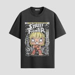 Playera urbana de anime y gaming ExtraLife MX, corte Standard Fit unisex ligero y transpirable en color Deep Black y Pure White, ropa de uso diario para gym y casual.
