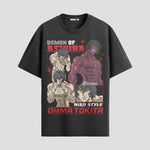 Playera urbana de anime y gaming ExtraLife MX, corte Standard Fit unisex ligero y transpirable en color Deep Black y Pure White, ropa de uso diario para gym y casual.