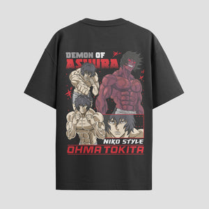 Playera urbana de anime y gaming ExtraLife MX, corte Standard Fit unisex ligero y transpirable en color Deep Black y Pure White, ropa de uso diario para gym y casual.
