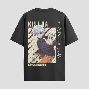 Playera urbana de anime y gaming ExtraLife MX, corte Standard Fit unisex ligero y transpirable en color Deep Black y Pure White, ropa de uso diario para gym y casual.