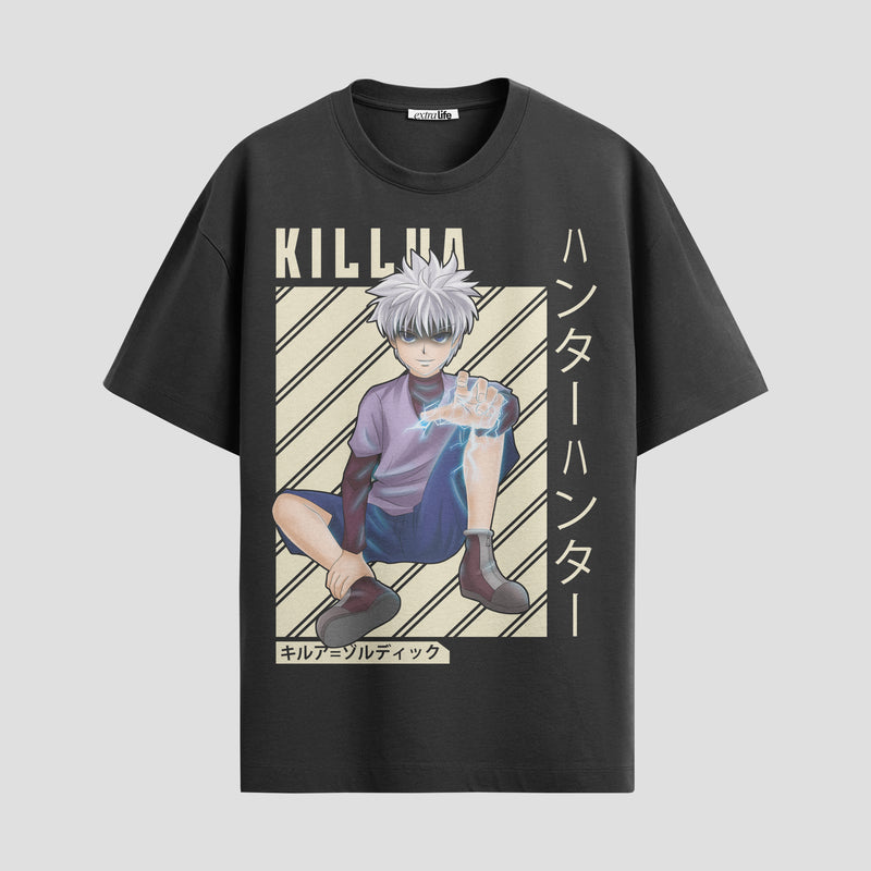Playera urbana de anime y gaming ExtraLife MX, corte Standard Fit unisex ligero y transpirable en color Deep Black y Pure White, ropa de uso diario para gym y casual.