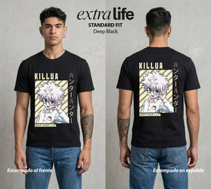 La Prueba del Cazador | El Mejor del Clan #02083 - Playera Standard Fit | Deep Black - Foto en modelo