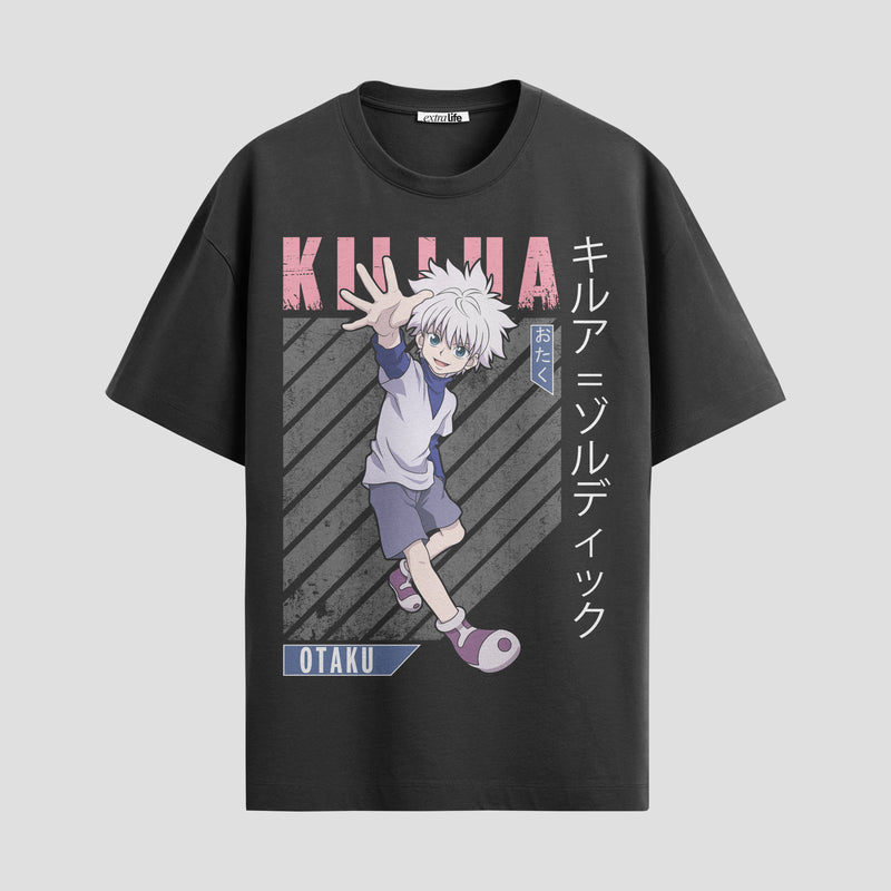 Playera urbana de anime y gaming ExtraLife MX, corte Standard Fit unisex ligero y transpirable en color Deep Black y Pure White, ropa de uso diario para gym y casual.