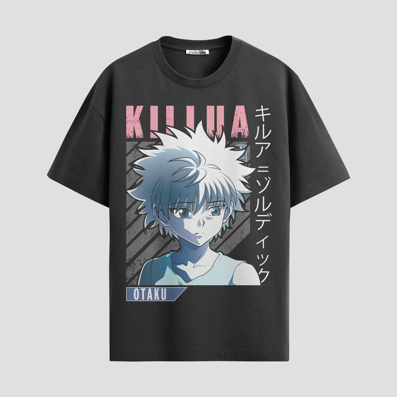 Playera urbana de anime y gaming ExtraLife MX, corte Standard Fit unisex ligero y transpirable en color Deep Black y Pure White, ropa de uso diario para gym y casual.