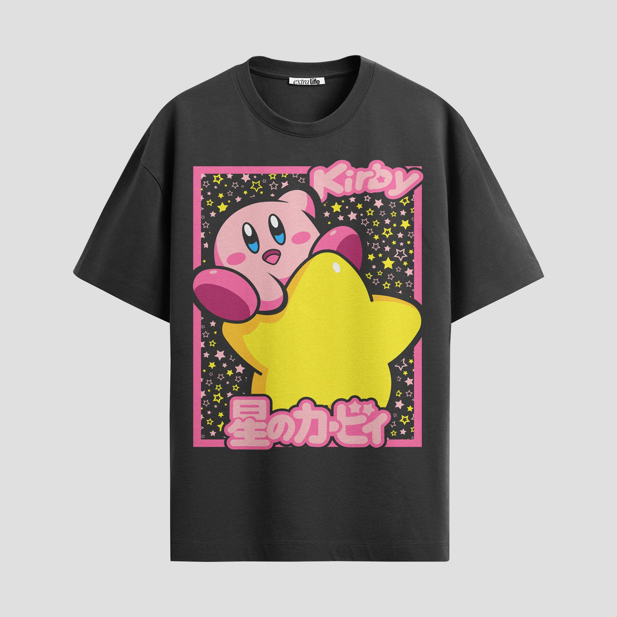Playera urbana de anime y gaming ExtraLife MX, corte Classic Premium unisex ligero y transpirable en color Deep Black y Pure White, ropa de uso diario para gym y casual.