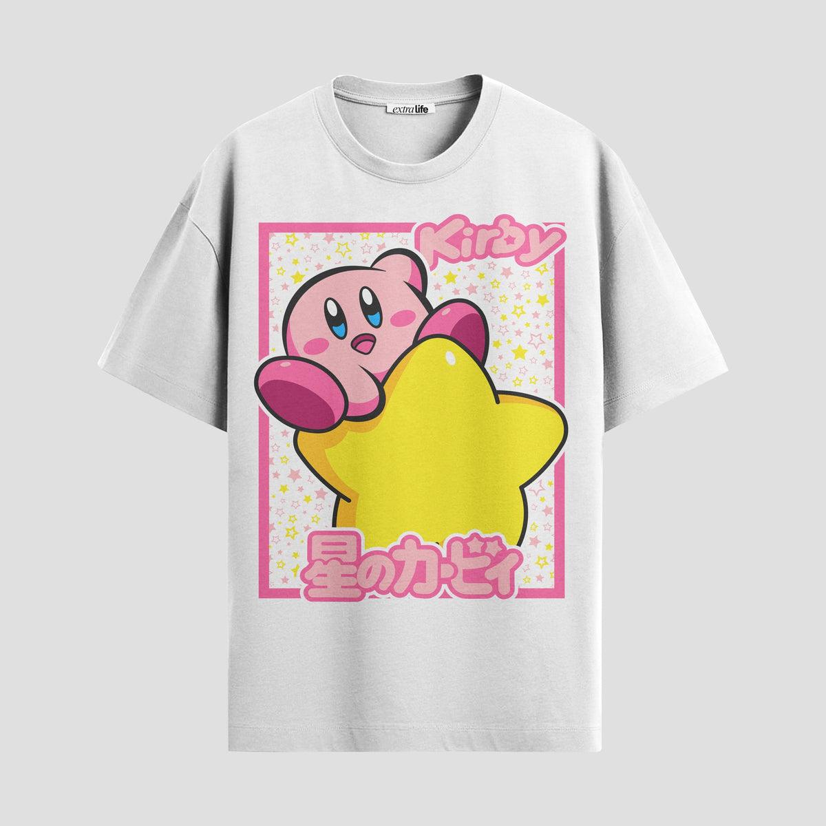 Playera urbana de anime y gaming ExtraLife MX, corte Classic Premium unisex ligero y transpirable en color Deep Black y Pure White, ropa de uso diario para gym y casual.