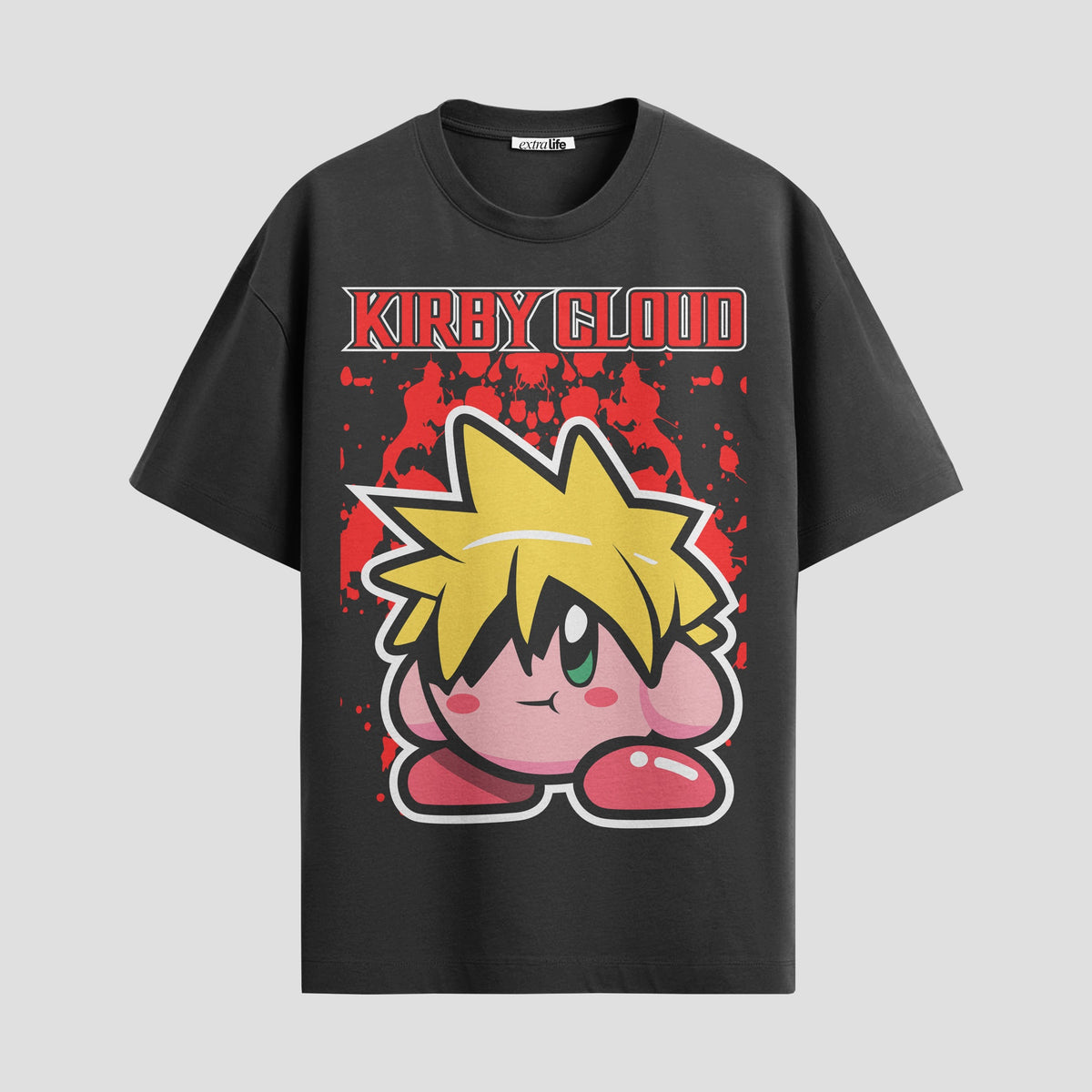 Playera urbana de anime y gaming ExtraLife MX, corte Classic Premium unisex ligero y transpirable en color Deep Black y Pure White, ropa de uso diario para gym y casual.