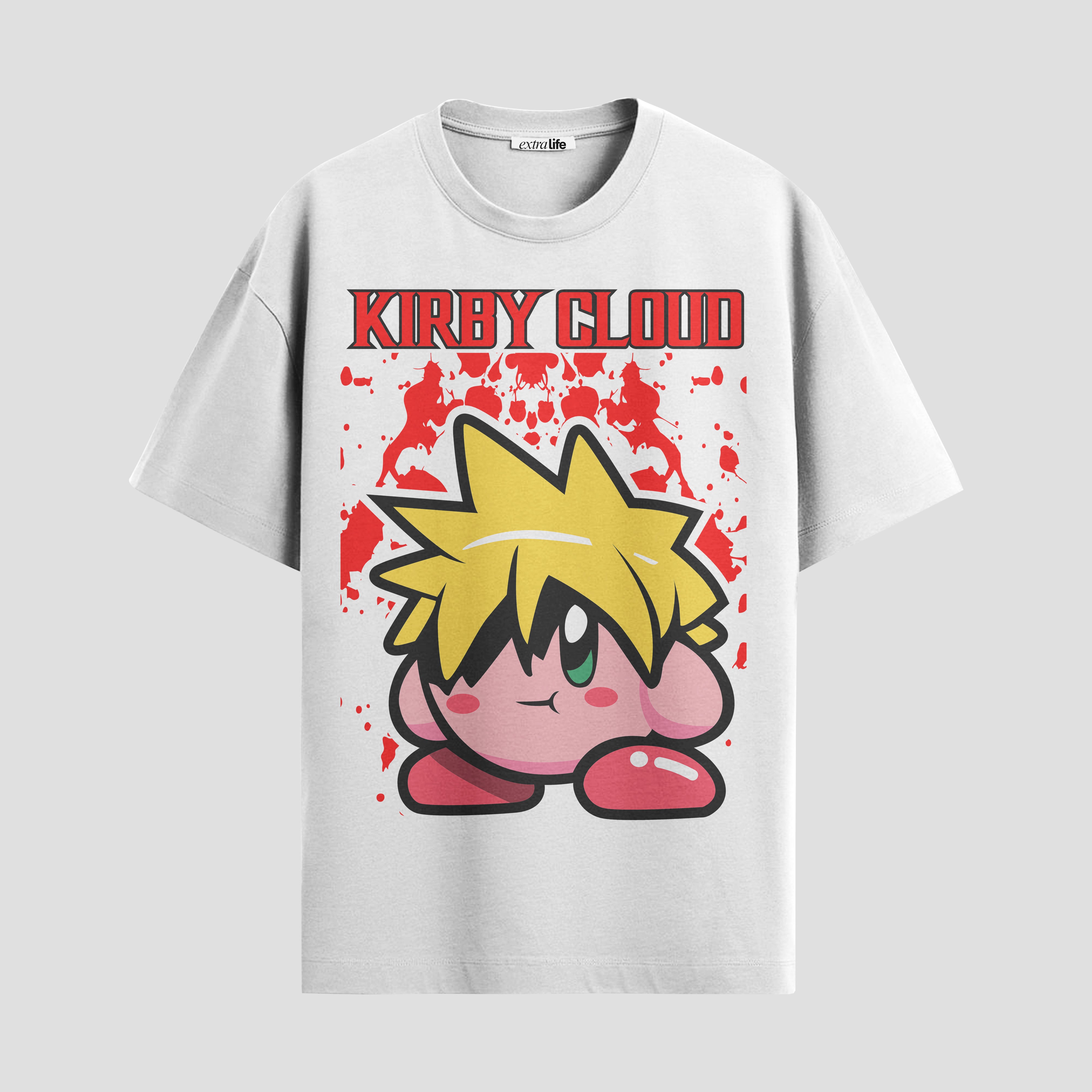 Playera urbana de anime y gaming ExtraLife MX, corte Standard Fit unisex ligero y transpirable en color Deep Black y Pure White, ropa de uso diario para gym y casual.