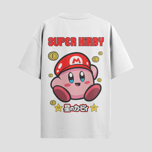 Playera urbana de anime y gaming ExtraLife MX, corte Standard Fit unisex ligero y transpirable en color Deep Black y Pure White, ropa de uso diario para gym y casual.