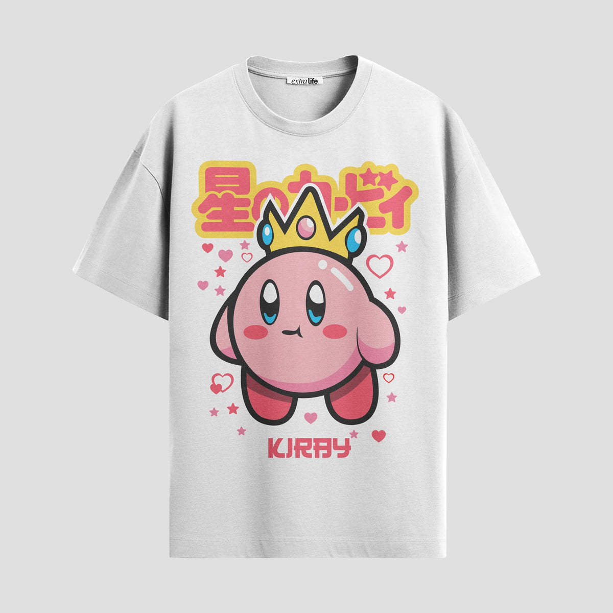 Playera urbana de anime y gaming ExtraLife MX, corte Classic Premium unisex ligero y transpirable en color Deep Black y Pure White, ropa de uso diario para gym y casual.