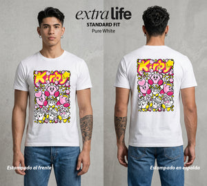 El Reino Rosa | La Bola Rosa #02107 - Playera Standard Fit | Pure White - Foto en modelo
