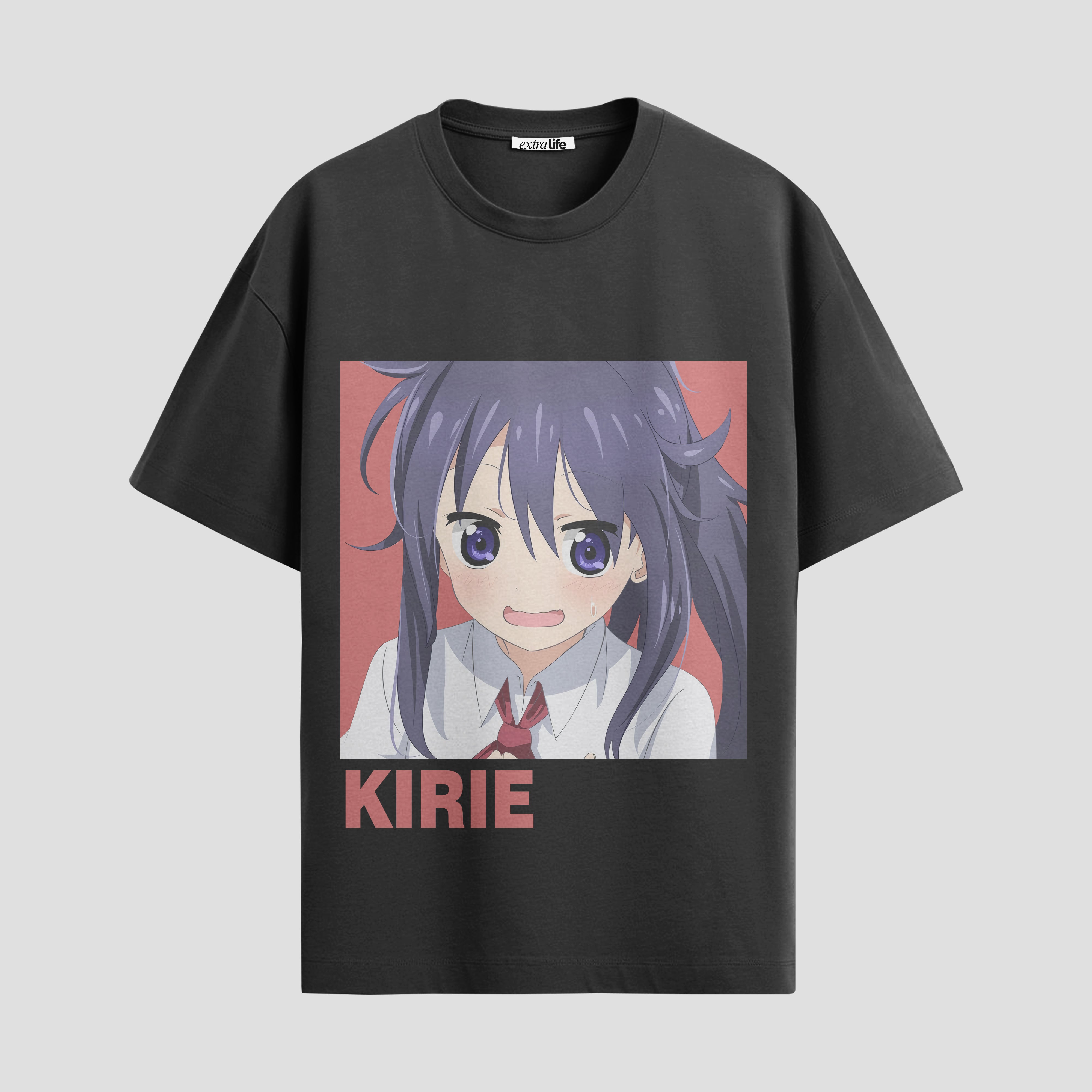 Playera urbana de anime y gaming ExtraLife MX, corte Standard Fit unisex ligero y transpirable en color Deep Black y Pure White, ropa de uso diario para gym y casual.