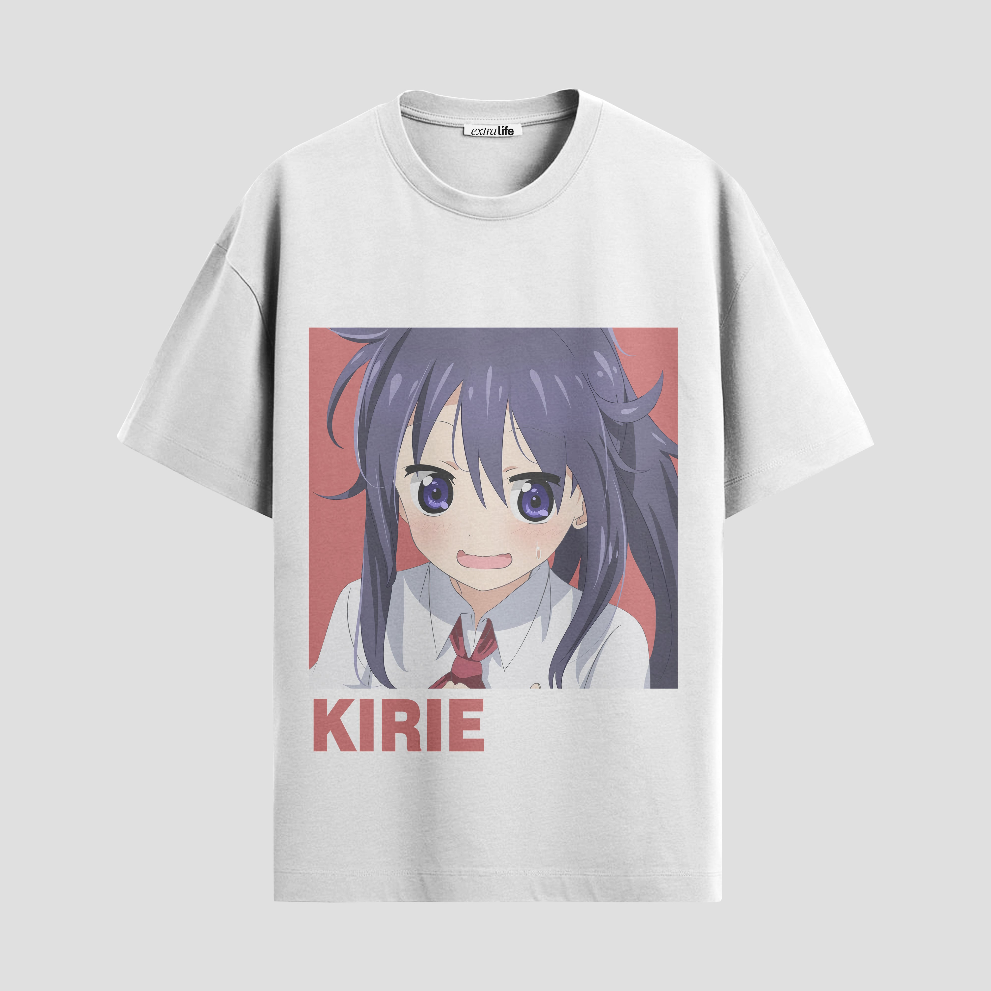 Playera urbana de anime y gaming ExtraLife MX, corte Standard Fit unisex ligero y transpirable en color Deep Black y Pure White, ropa de uso diario para gym y casual.