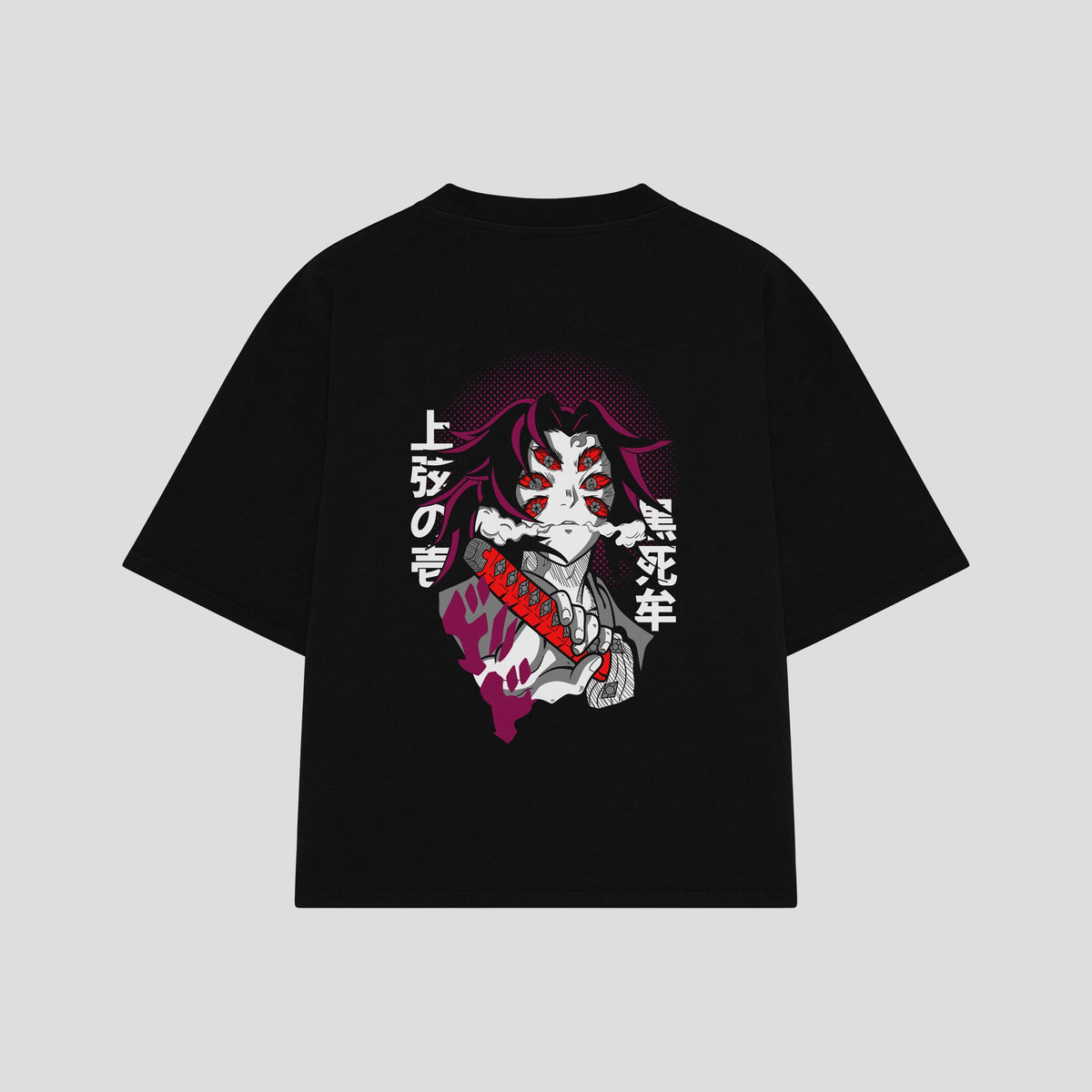 Playera streetwear premium de anime y gaming ExtraLife MX, corte oversized drop shoulder ligero y fresco en color Deep Black y Off-White, moda urbana mexicana de culto.