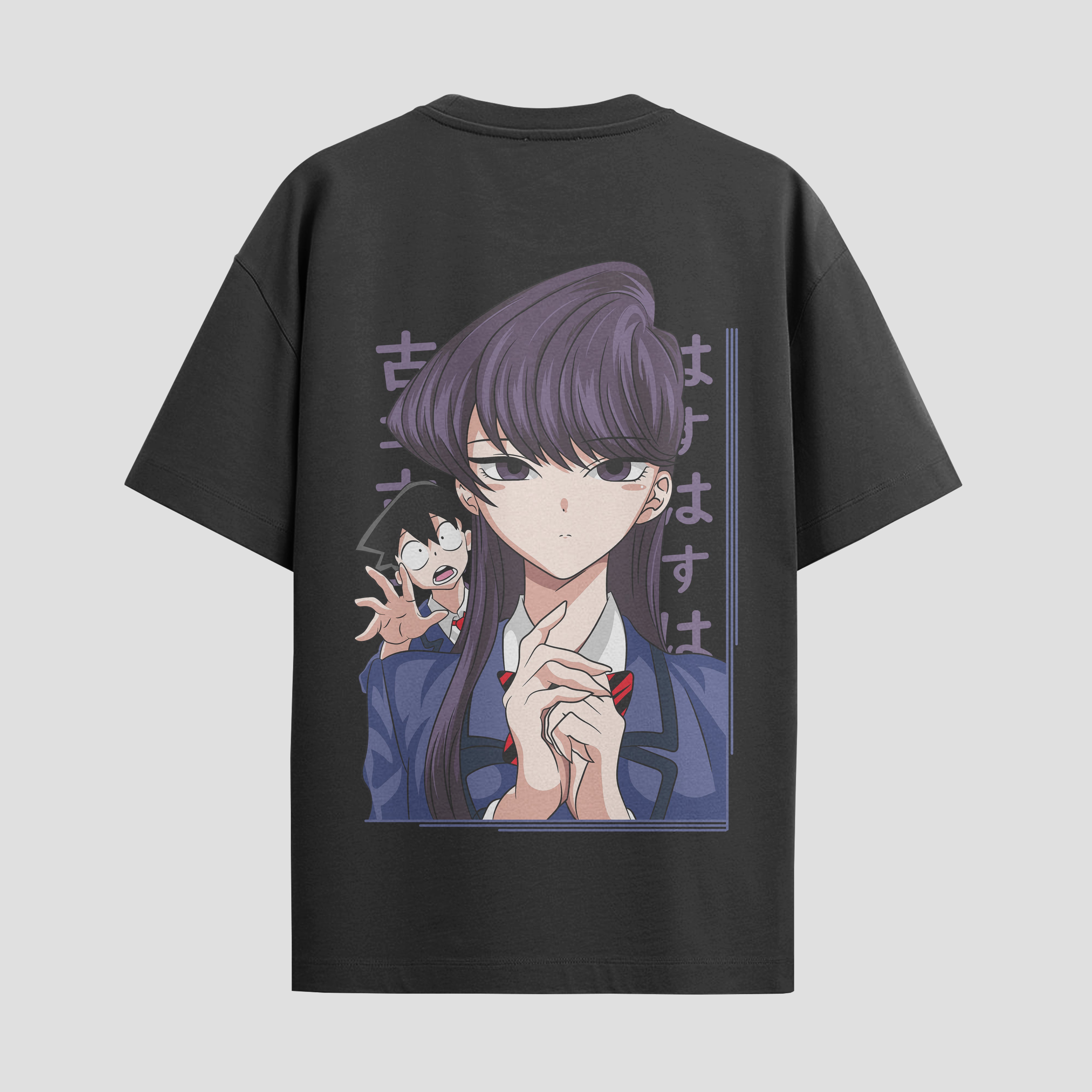 Playera urbana de anime y gaming ExtraLife MX, corte Standard Fit unisex ligero y transpirable en color Deep Black y Pure White, ropa de uso diario para gym y casual.
