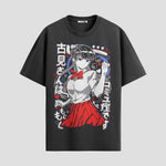 Playera urbana de anime y gaming ExtraLife MX, corte Standard Fit unisex ligero y transpirable en color Deep Black y Pure White, ropa de uso diario para gym y casual.