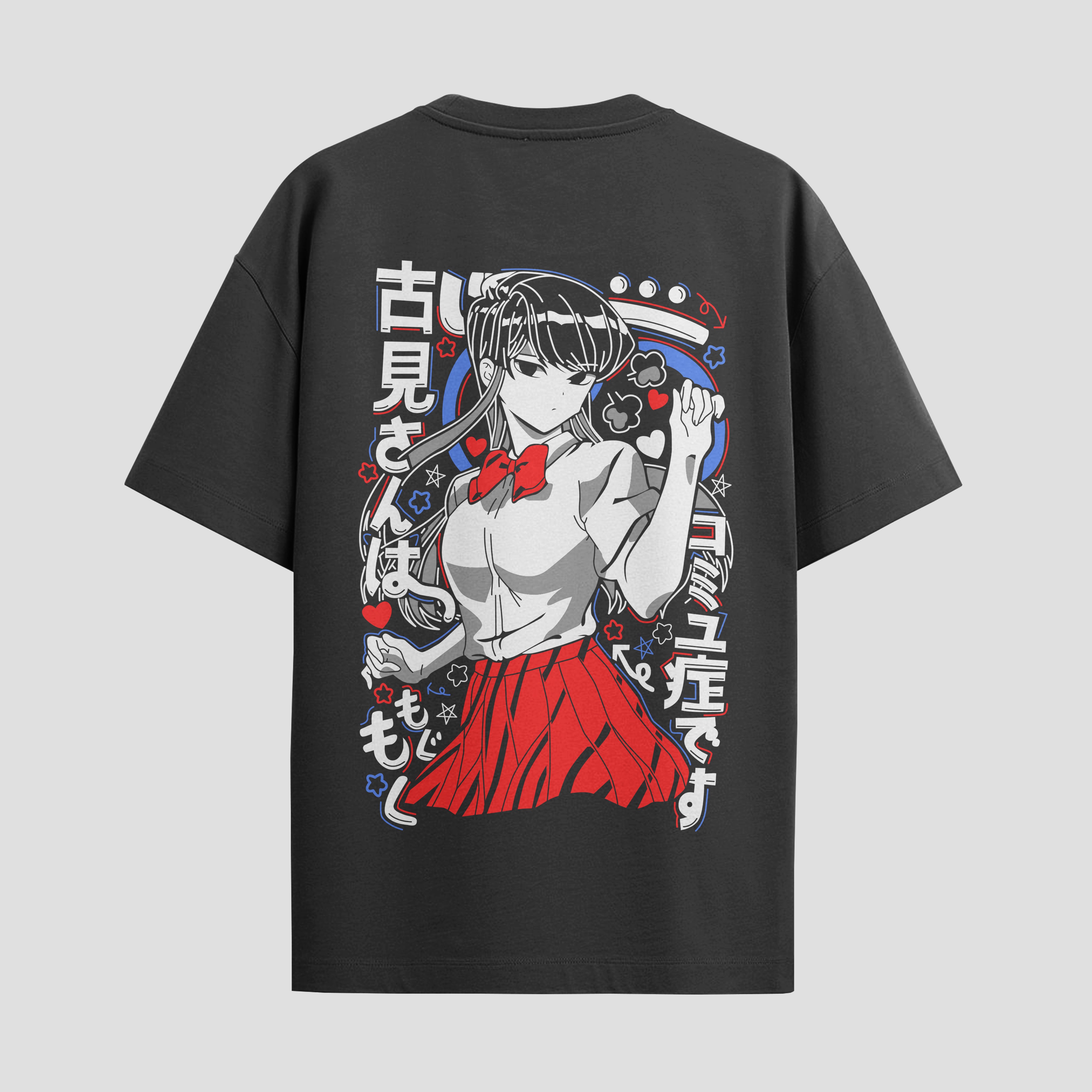 Playera urbana de anime y gaming ExtraLife MX, corte Standard Fit unisex ligero y transpirable en color Deep Black y Pure White, ropa de uso diario para gym y casual.